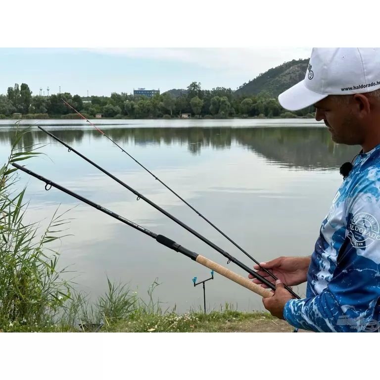 By Döme TEAM FEEDER Carp Fighter Feeder 390H horgászbot + Dobókesztyű ujj / 16