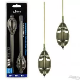 By Döme TEAM FEEDER Long Cast Pro Method Feeder kosár L 45 g - 2 db