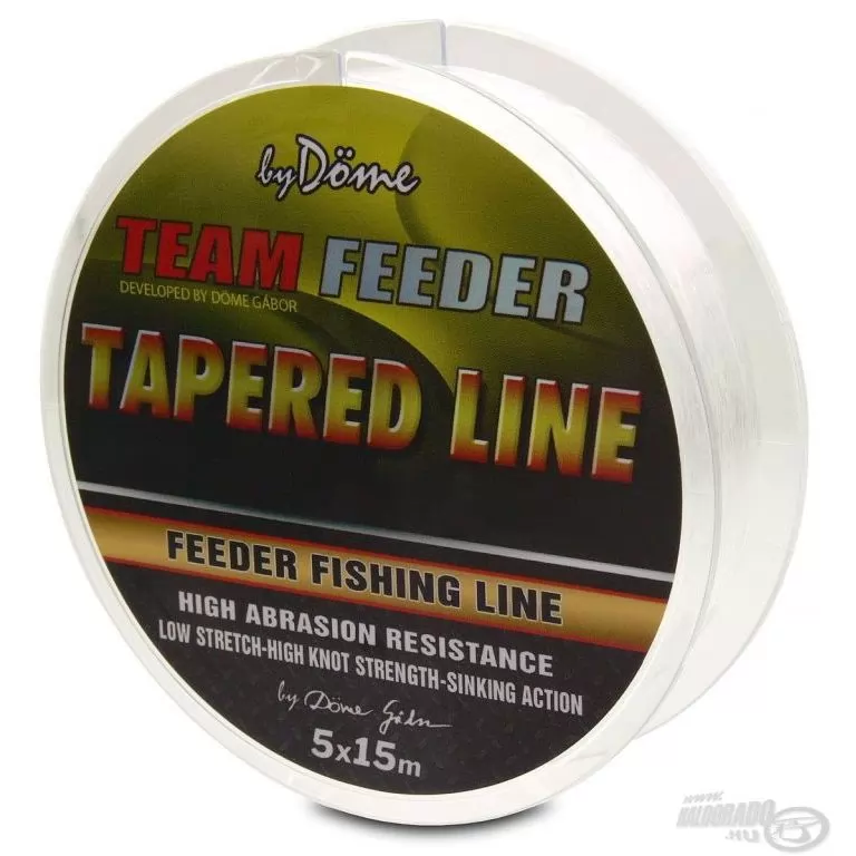 By Döme TEAM FEEDER Tapered Leader 5x15 m - 0,195-0,28 mm / 1