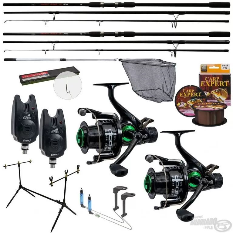 Carp Expert Smart Dupla Bojlis szett Rod Poddal 3,9 m / 1