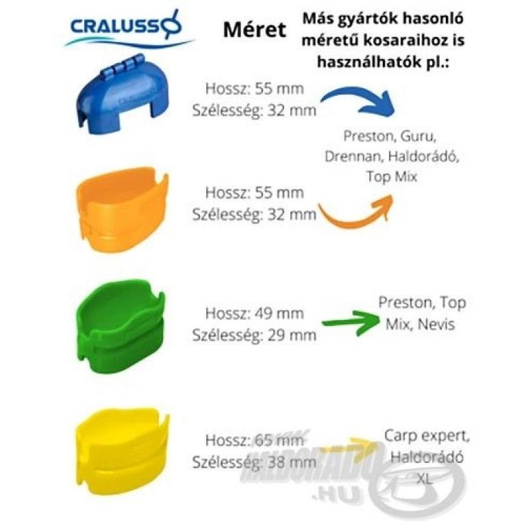 CRALUSSO Shell Method kosár töltő szerszám Yellow XL
