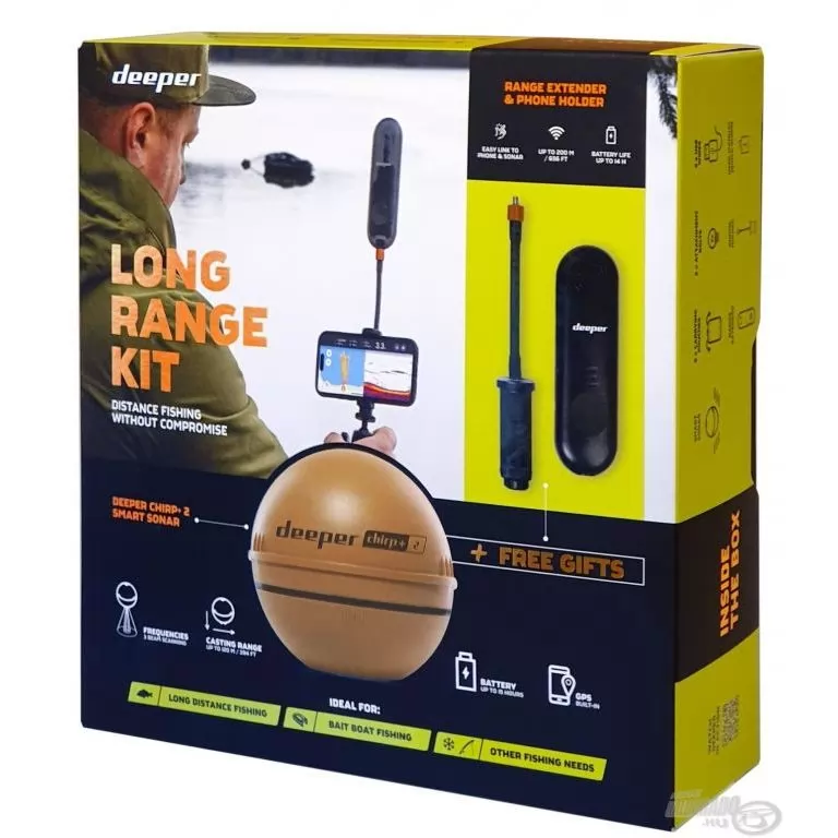 DEEPER Chirp+ 2 Long Range Kit - Szonár hatótáv növelő elemmel / 2