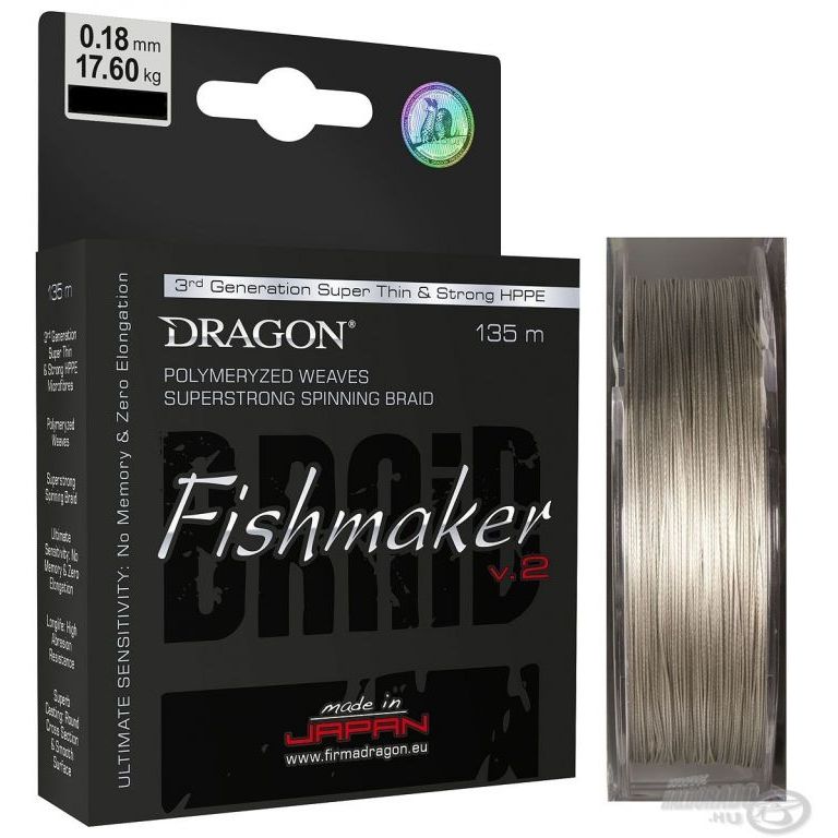 DRAGON Fishmaker V.2 Grey 135 m - 0,18 mm