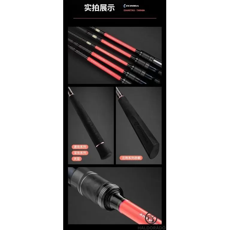 ECOODA ExairEtika Tai Raba 206HS Spinning JIG-es kősüllős, süllős horgászbot / 10
