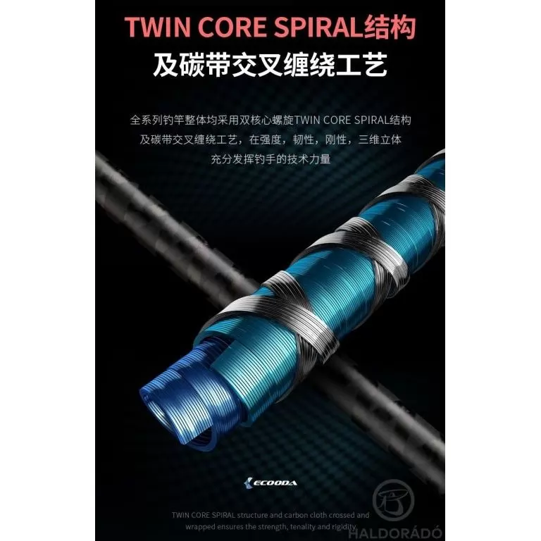 ECOODA ExairEtika Tai Raba 206MHS Spinning JIG-es kősüllős horgászbot / 7