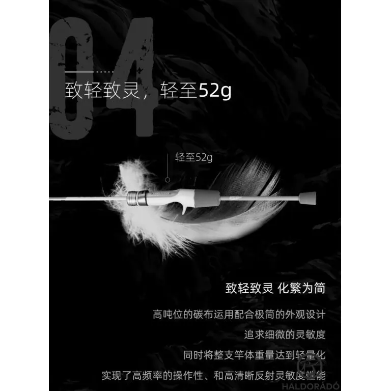 ECOODA Protolure Light Plume 157XUL Spinning sügéres, kősüllős pergetőbot / 5