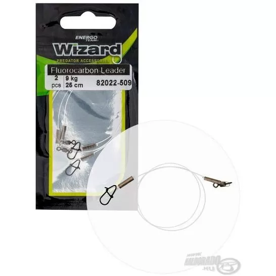 ENERGOTEAM Wizard Szerelt Fluorocarbon előke Neo - 9 kg 25 cm - 2 db
