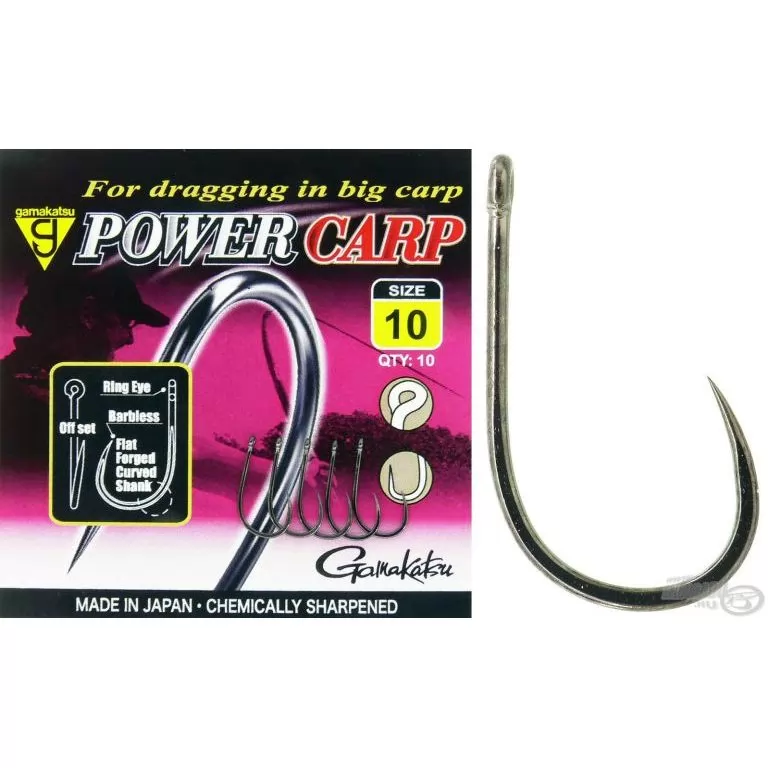 GAMAKATSU Power Carp Barbless - 10 / 1