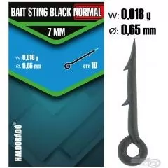 HALDORÁDÓ Bait Sting Black Normal 7 mm - Fekete csalitüske