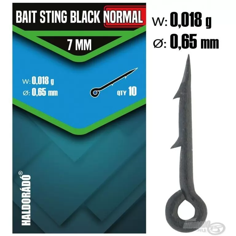 HALDORÁDÓ Bait Sting Black Normal 7 mm - Fekete csalitüske / 1