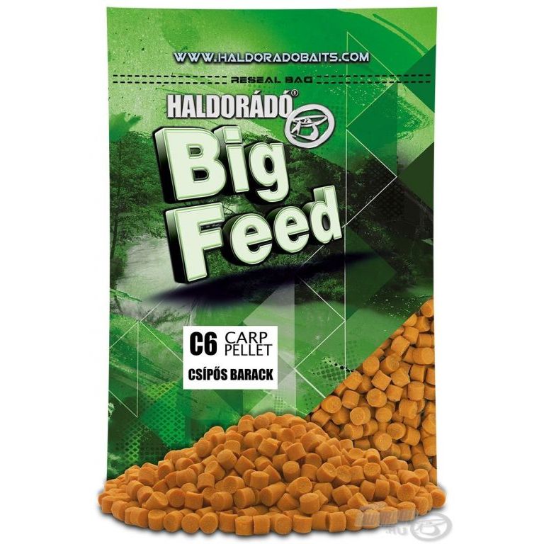 HALDORÁDÓ Big Feed - C6 Pellet - Csípős Barack 700 g