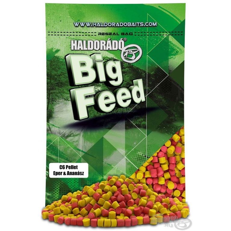 HALDORÁDÓ Big Feed - C6 Pellet - Eper & Ananász 800 g
