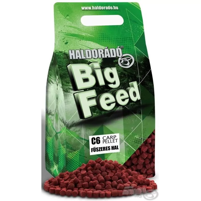 HALDORÁDÓ Big Feed - C6 Pellet - Fűszeres Hal 2 kg / 1