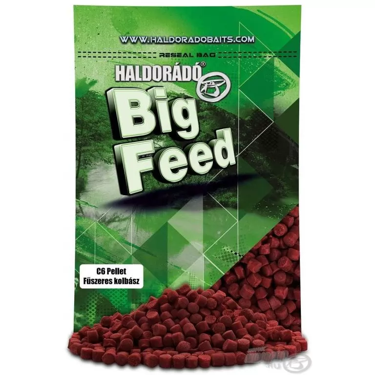 HALDORÁDÓ Big Feed - C6 Pellet - Fűszeres Kolbász 700 g / 1