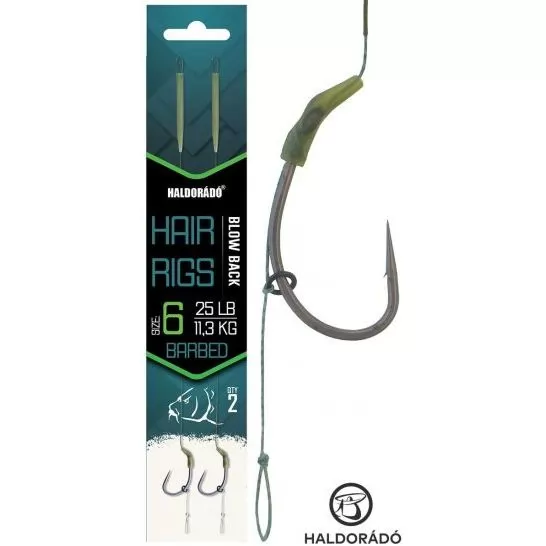 HALDORÁDÓ Blow Back Rig - 6 - professzionális pontyos horogelőke fekvő és hóember csalikhoz