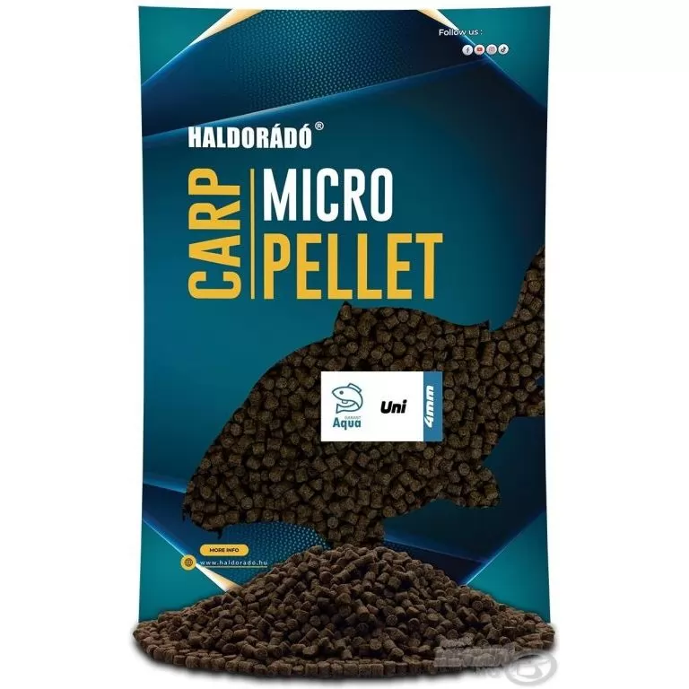 HALDORÁDÓ Carp Micro Pellet - Aqua Garant Uni Pellet 4 mm / 1