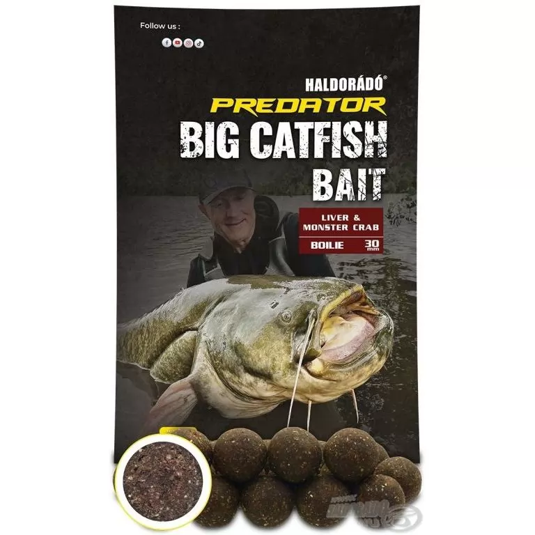 HALDORÁDÓ Catfish Bait Boilie 30+ - Liver & Monster Crab / 1