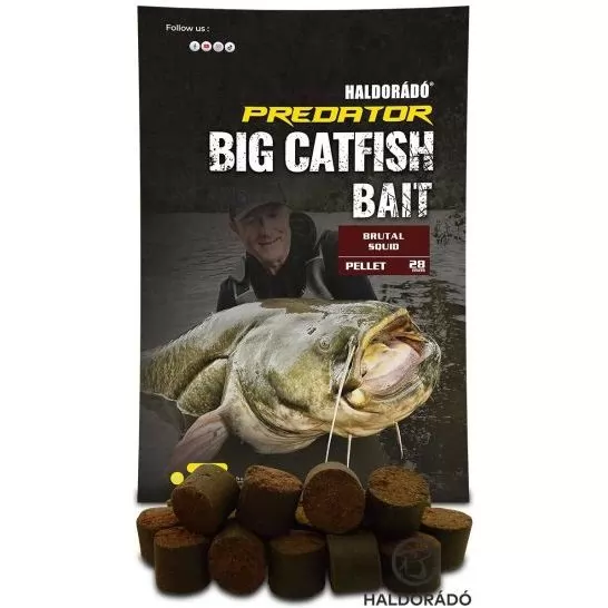 HALDORÁDÓ Catfish Bait Pellet 28 mm - Brutal Squid 1 kg