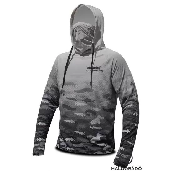 HALDORÁDÓ Catfish Black UPF 50+ Long Sleeve XL