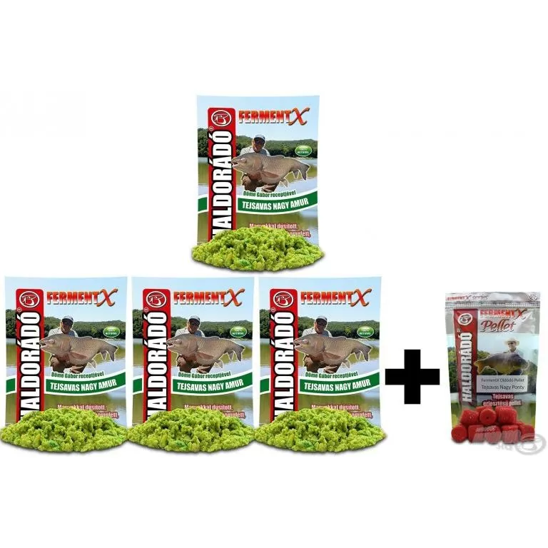 HALDORÁDÓ FermentX - Tejsavas Nagy Amur + Ajándék csali / 2