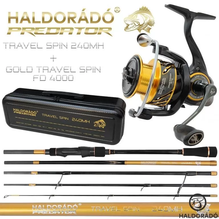 HALDORÁDÓ Kaiwo Travel Spin 240MH bot + orsó szett / 2