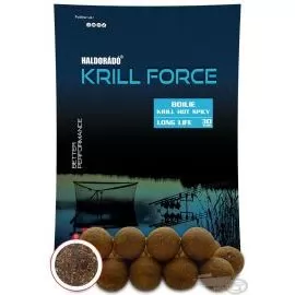 HALDORÁDÓ Krill Force Boilie Long Life 30 mm - Krill Hot Spicy