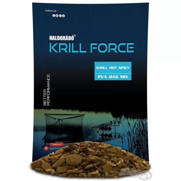 HALDORÁDÓ Krill Force PVA Bag Mix - Krill Hot Spicy / 1