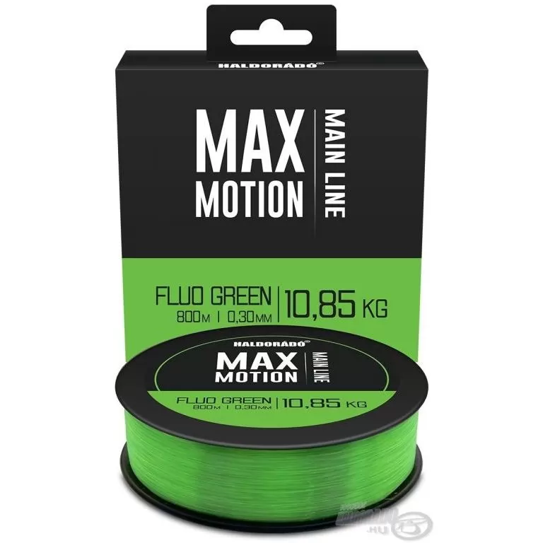 HALDORÁDÓ MAX MOTION CARP Fluo Green 0,30 mm / 800 m / 1