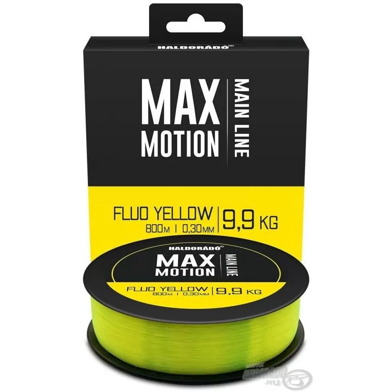 HALDORÁDÓ MAX MOTION CARP Fluo Yellow 0,30 mm / 800 m / 1