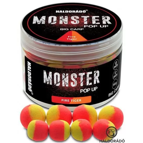 HALDORÁDÓ MONSTER Pop Up Big Carp 13, 17 mm - Fire Tiger