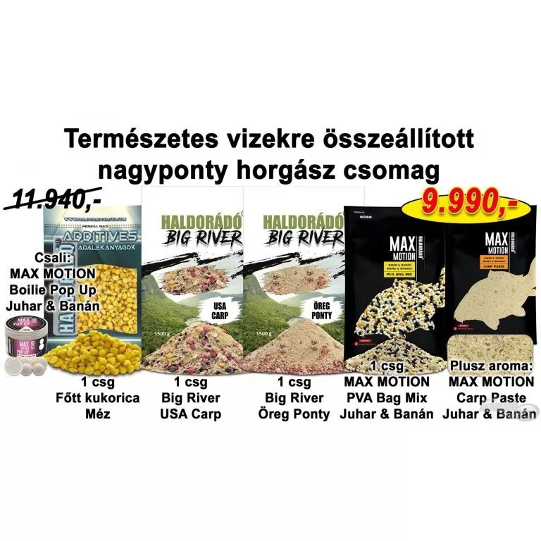 HALDORÁDÓ Nyári recept 11 - Természetes vizekre összeállított nagyponty horgász csomag / 1