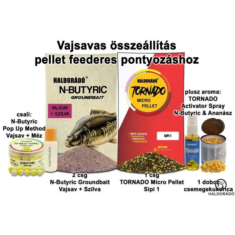 HALDORÁDÓ Nyári recept 7 - Vajsavas összeállítás pellet feederes pontyozáshoz / 1