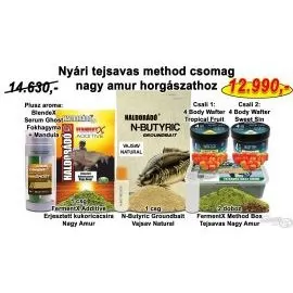 HALDORÁDÓ Nyári recept 9 - Nyári tejsavas method csomag nagy amur horgászathoz