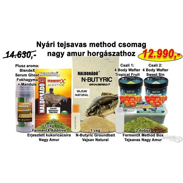 HALDORÁDÓ Nyári recept 9 - Nyári tejsavas method csomag nagy amur horgászathoz / 1