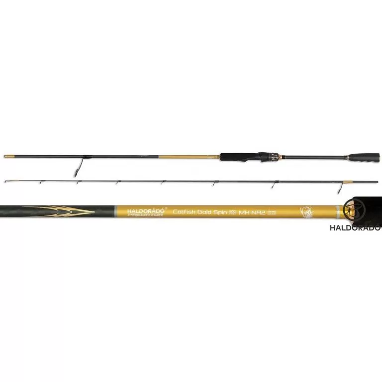 HALDORÁDÓ Predator Catfish Gold Spin 200 Fast MH NR2 (10-35 g) by KAIWO 2 részes harcsapergető horgászbot / 2