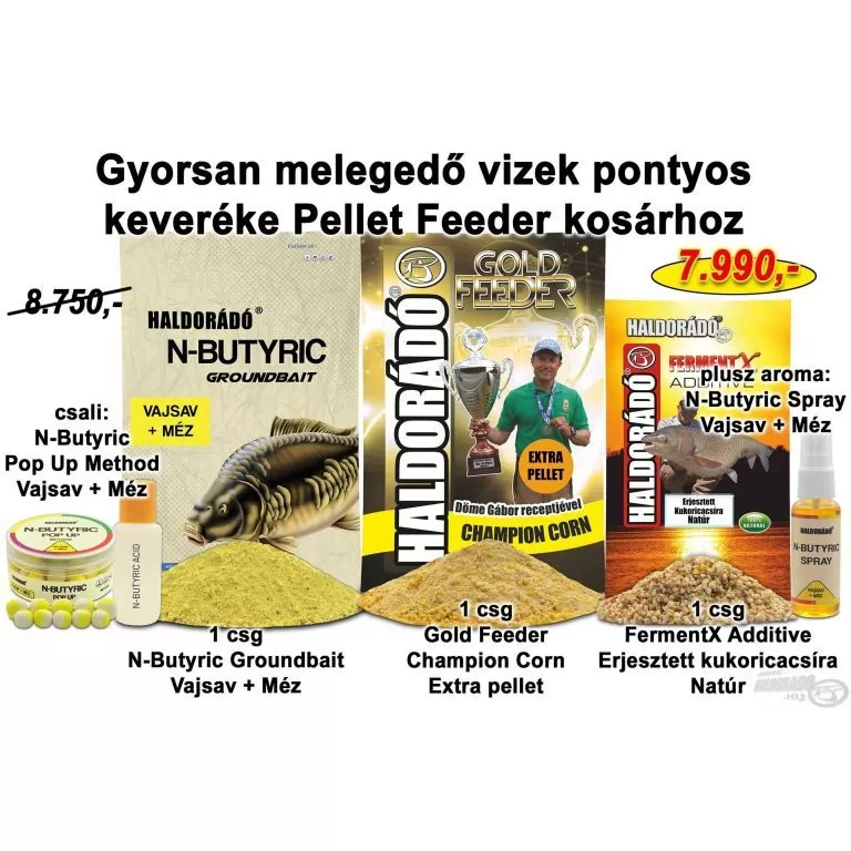 HALDORÁDÓ Tavaszi recept 11 - Gyorsan melegedő vizek pontyos keveréke Pellet Feeder kosárhoz / 1