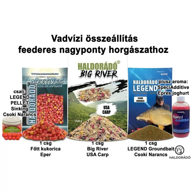 HALDORÁDÓ Tavaszi recept 13 - Vadvízi összeállítás feederes nagyponty horgászathoz / 1