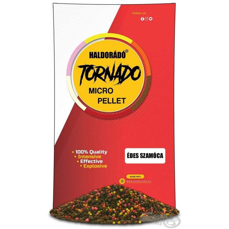 HALDORÁDÓ TORNADO Micro Pellet - Édes Szamóca