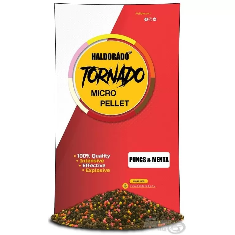 HALDORÁDÓ TORNADO Micro Pellet - Puncs & Menta / 1