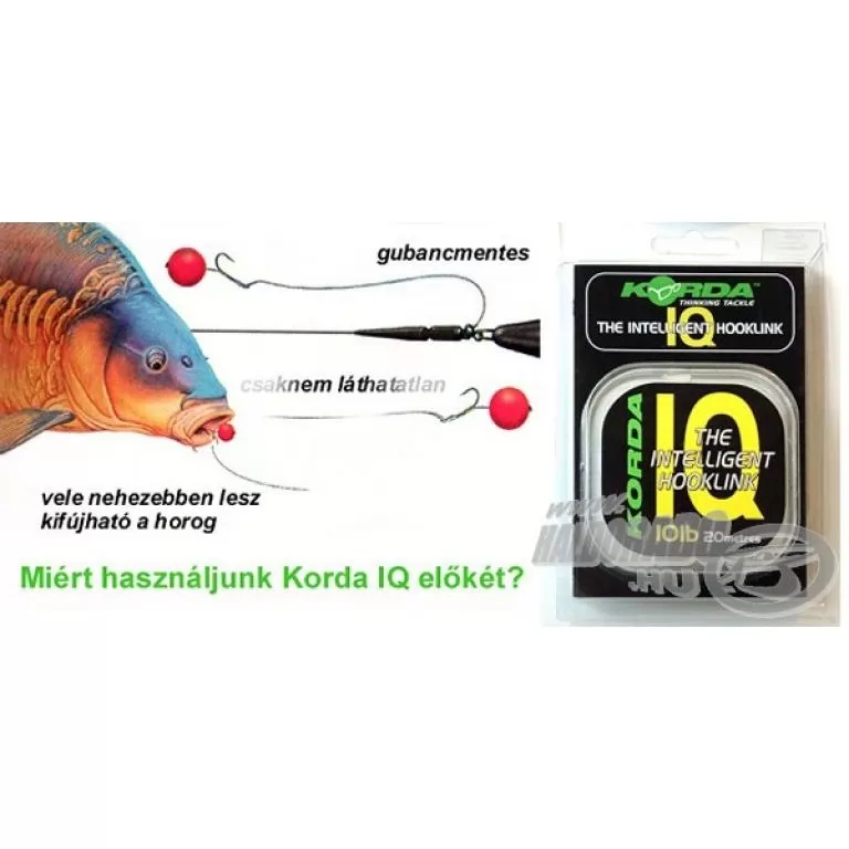 KORDA IQ fluorocarbon előkezsinór 10 Lbs / 1