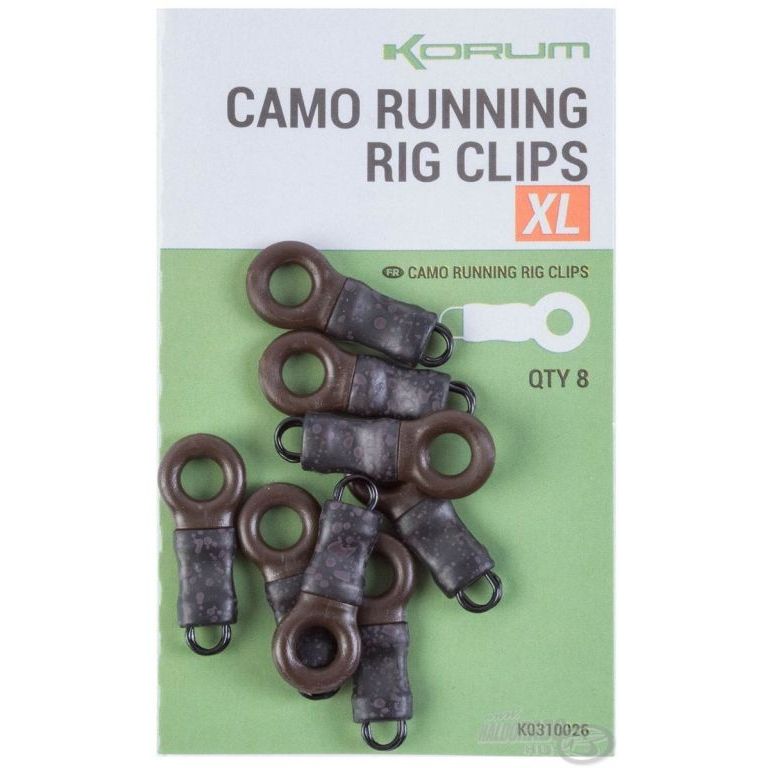 KORUM Feeder végszerelék - Camo XL Running Rig Clips