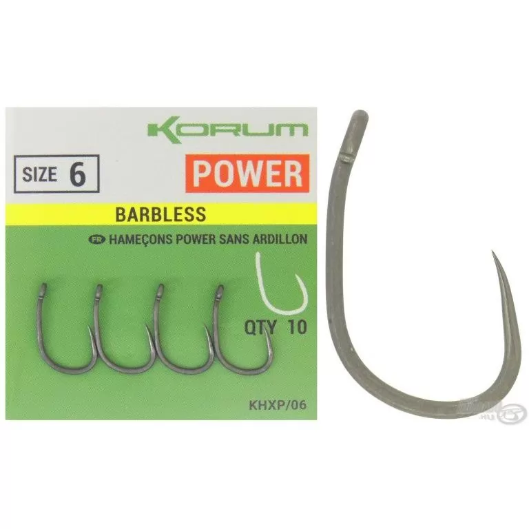 KORUM Xpert Power Barbless - 12 / 1