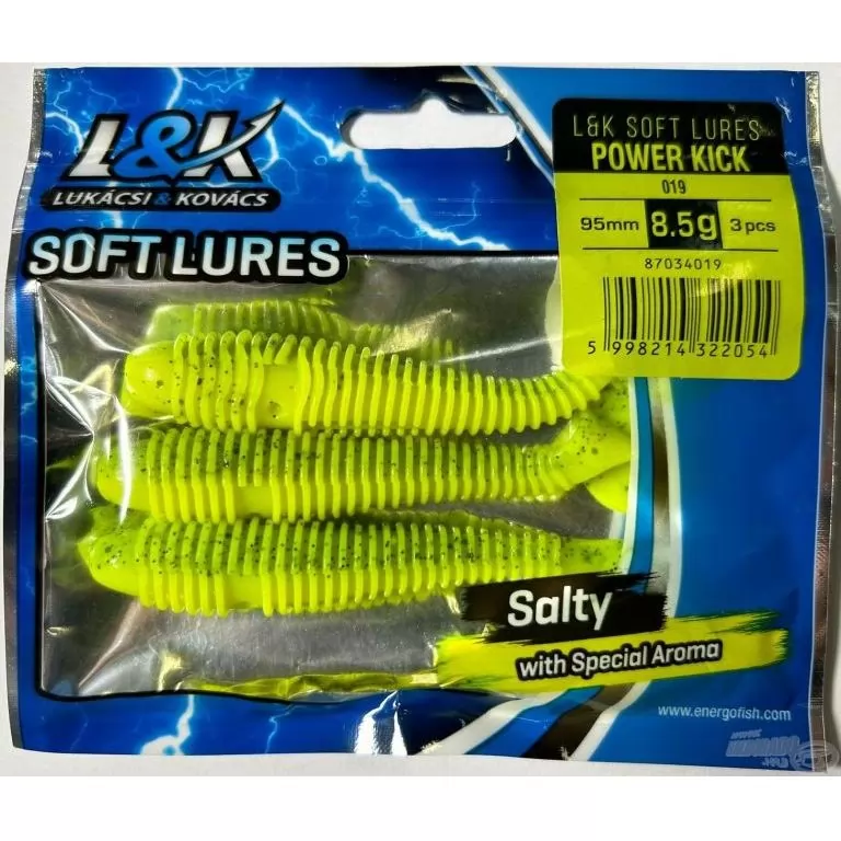 L&K Power Kick 9,5 cm - 019 neonzöld csillámos / 2
