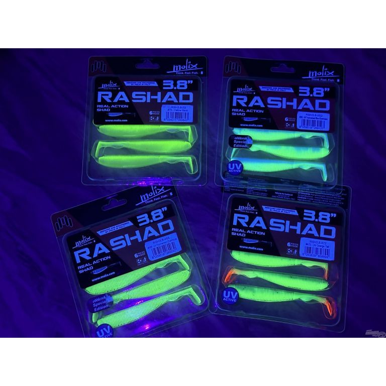 MOLIX RA SHAD 7,6 cm - UV Tournament Chartreuse