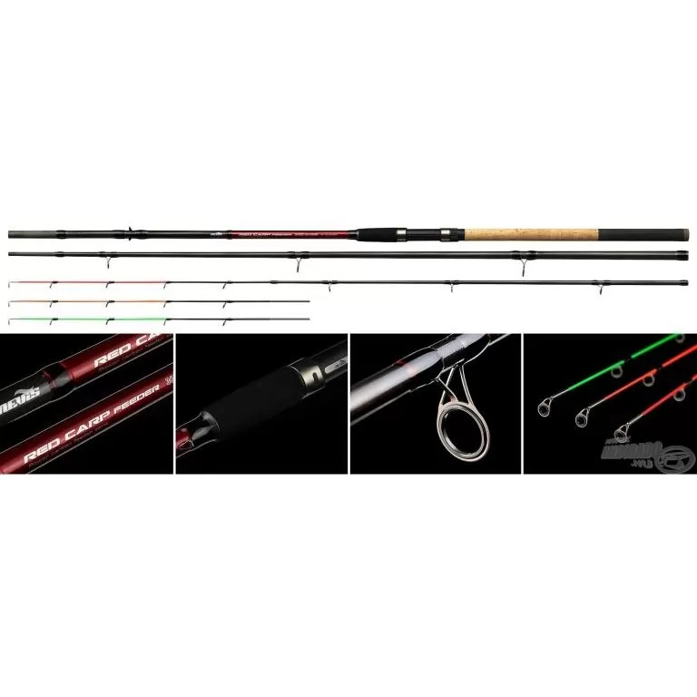 NEVIS Red Carp Feeder 360XH horgászbot + Dobókesztyű ujj  / 1