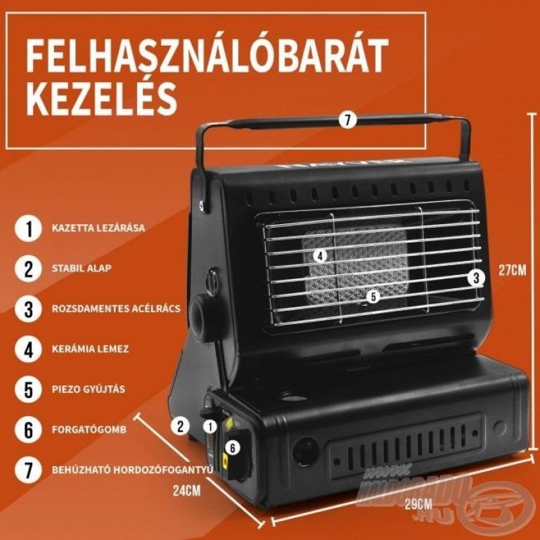 NEVIS Sátor fűtés 1300W