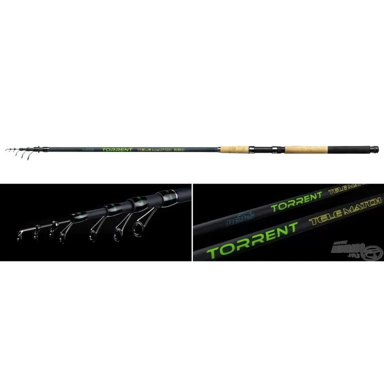 NEVIS Torrent Tele Match 3,9 m horgászbot + Dobókesztyű ujj  / 1