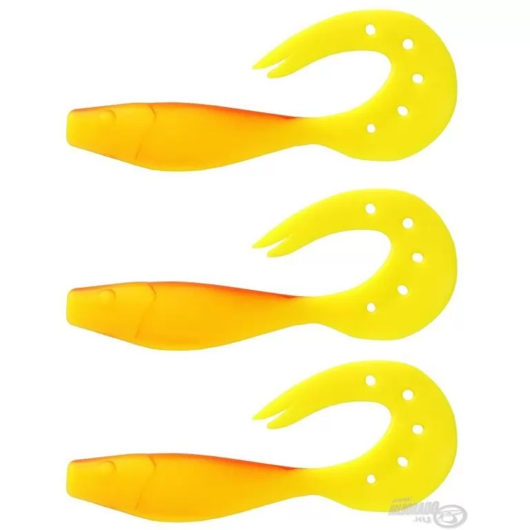 NEVIS Twister Shad 11 cm - Piros-Sárga / 1