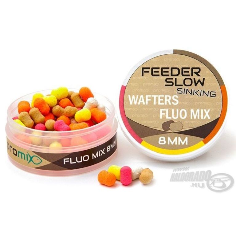 Promix Feeder Slow Sinking Wafters Fluo Mix 8 mm