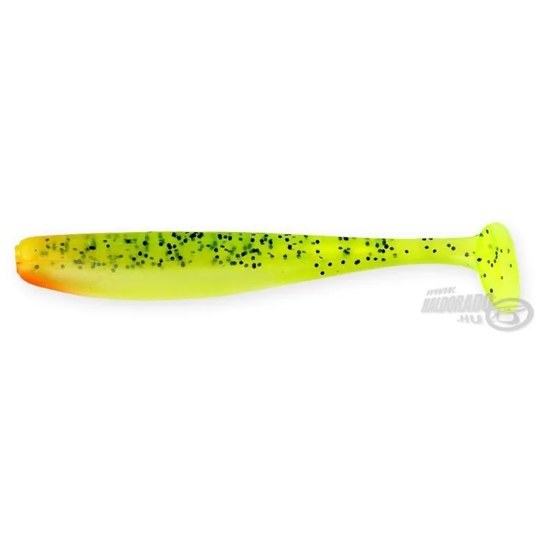 REIVA Flash Shad 10 cm - Zöld-Narancs Flitter